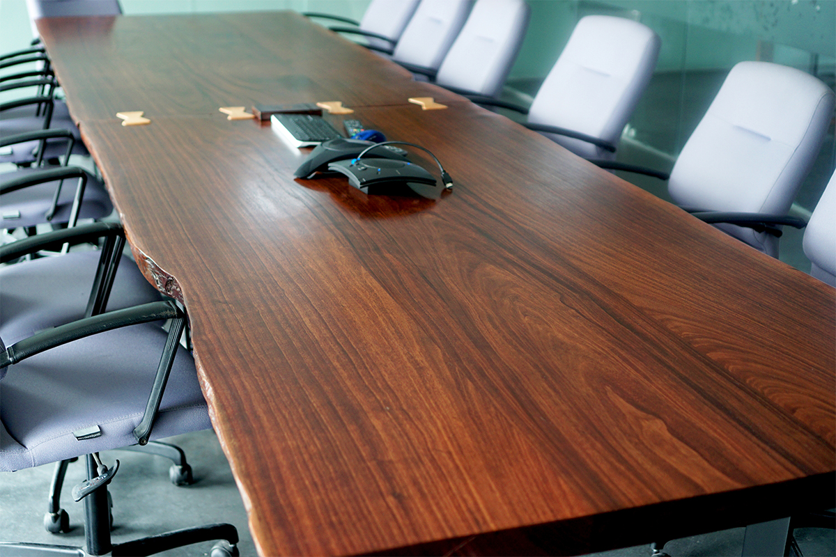 Engineering firm conference table and coffee table